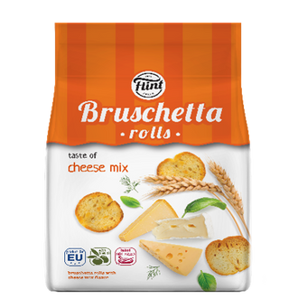 Flint Rollos de Bruschetta de queso, 65g