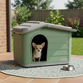 Nayeco Eco Line Casota desmontável na cor sálvia para cães