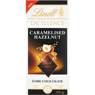 Lindt Excellence Caramelised Hazelnut Dark Chocolate, 100g