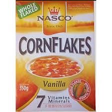 Nasco Vanilla Whole Flaked Corn Flakes, 350G