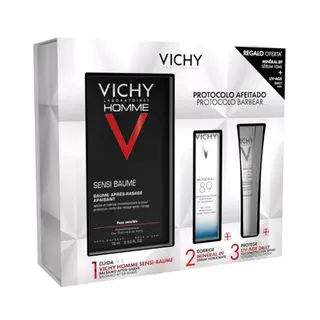 Vichy Homme Promo 2024 Sensi Baume 75ml + Oferta Sérum Minéral 89 10ml + UV-Age SPF50+ 15ml