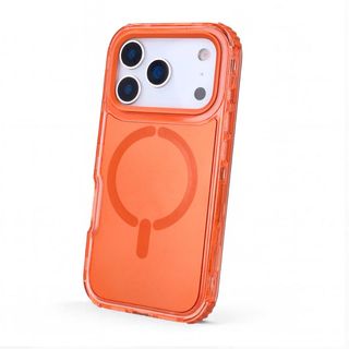 Funda Bumper 3 en 1 Naranja Compatible con Magsafe para iPhone 17 Pro Max
