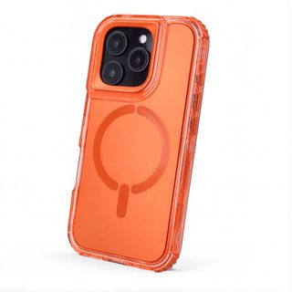 Funda Bumper 3 en 1 Naranja Compatible con Magsafe para iPhone 15 Pro Max