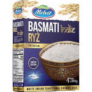 Melvit Ryż basmati tradycyjny indyjski 4x100 g