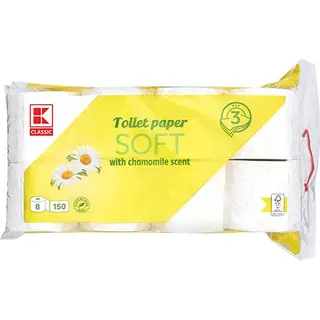 K-Classic Papier toaletowy rumiankowy 3-warstw. 8 szt.