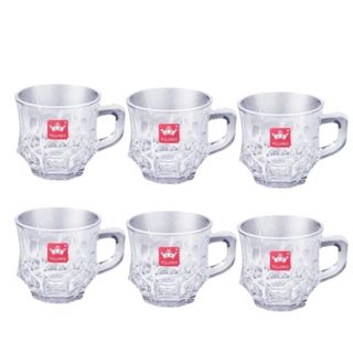 GLASS CUP 6PCS/COLOR BOX UNIT SET