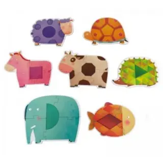 TOY ANIMAL GEOMETRY PUZZLE