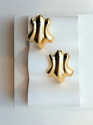 NOIR Crown earrings