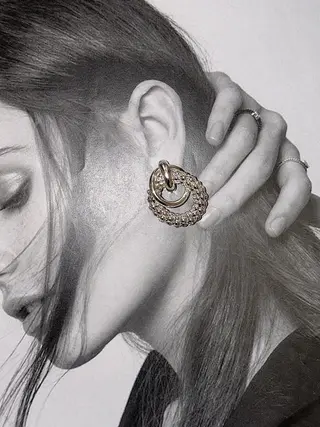 NOIR Silver Monaco earrings