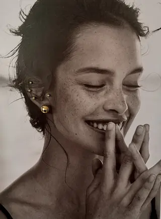 NOIR small earrings + ser of 4 tiny studs