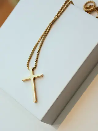 NOIR Gold-colored cross