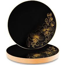 Black Orchid Plates Medium, 6-Pack