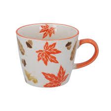 Fiesta Autumn Leave Orange Tea Mug, 6-Pack