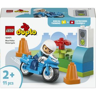 Lego Duplo Blue Police Motorcycle, 11 pcs