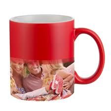 Red Ceramic Colour-Changing Mug