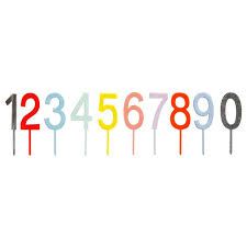 Number Cake Topper, 10 Pieces