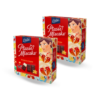 Zestaw 2x Ptasie Mleczko Waniliowe 340G Wedel