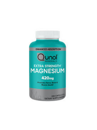 Qunol Extra Strength Magnesium Capsules, 180 Count