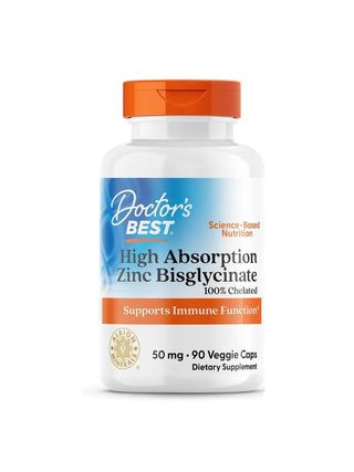 Doctor's Best High Absorption Zinc Bisglycinate Tablets, 90 Count