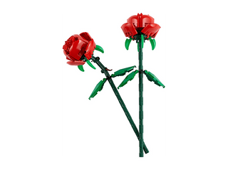 Lego Construcción roja rosa, 2 piezas