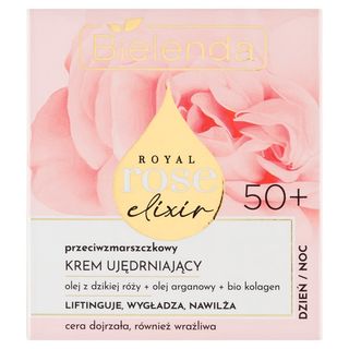 Bielenda Royal Rose Elixir 50+ Przeciwzmarszczkowy krem ujędrniający dzień noc 50 ml