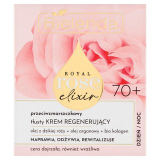 Bielenda Royal Rose Elixir 70+ Przeciwzmarszczkowy tłusty krem regenerujący dzień noc 50 ml