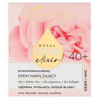 Bielenda Royal Rose Elixir 40+ Przeciwzmarszczkowy krem nawilżający dzień noc 50 ml