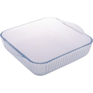 Plat à Four Carré en Verre Gravé Broart 2 pièces