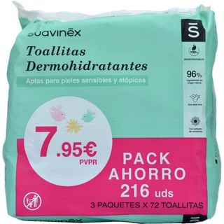 SUAVINEX BABY TOALL DERMOHIDRATS 3x60U PAC
