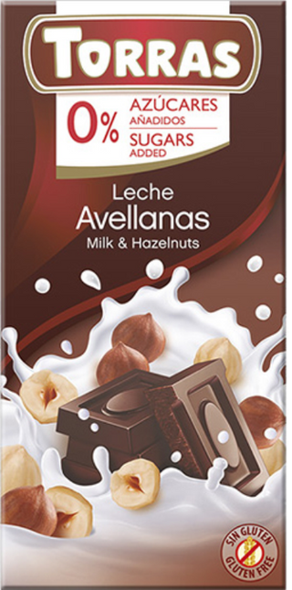 ORG.BEZGLUTENSKA ČOKOLADA MLEČNA LEŠNIK