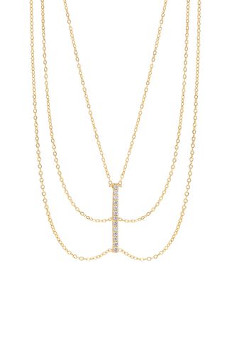 Collar Triple Barra Dorado