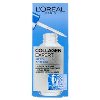 L'Oréal Paris Collagen Expert Siero Anti-Età 5% Glicerina + Peptidi Di Collagene, 30 Ml