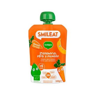 SMILEAT POUCH PERA ZANAHORIA PLATANO 100 G ECO DE SMILEAT