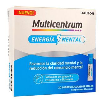 MULTICENTRUM ENERGÍA MENTAL 20 SOBRES BUCODISPERSABLES