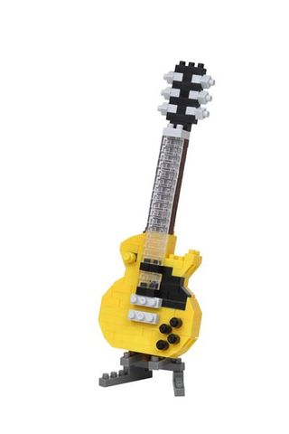Kit de construção nanoblock guitarra