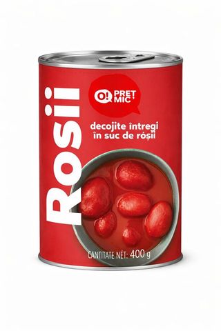 O! PRET MIC Rosii depelate intregi 400g