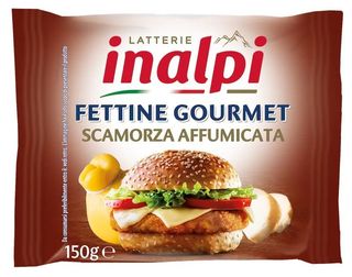INALPI Branza topita felii Scamorza afumata 150g
