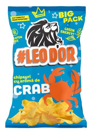 Cipsuri Leodor cu gust de crab 150gr.