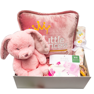 Pink Baby Girl Essentials Set, 5 Items