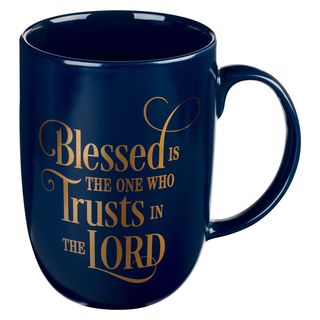 CAG Blessed Is The One Navy Ceramic Mug
