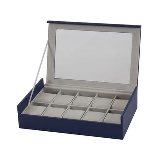 Mele & Co Frank Navy Jewelry Watch Box