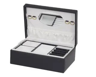 Mele & Co Norma Black Leather Jewel Case
