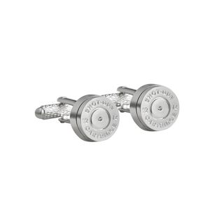 Onyx Art Silver Shotgun Cartridge Cufflinks