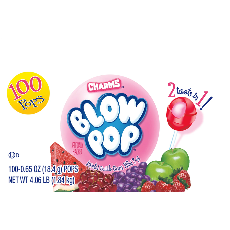 Charms Blow Pop Bubble Gum Filled 18.4G