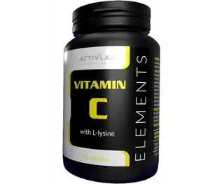 ELEMENTS Vitamin C, L-lysine 60caps