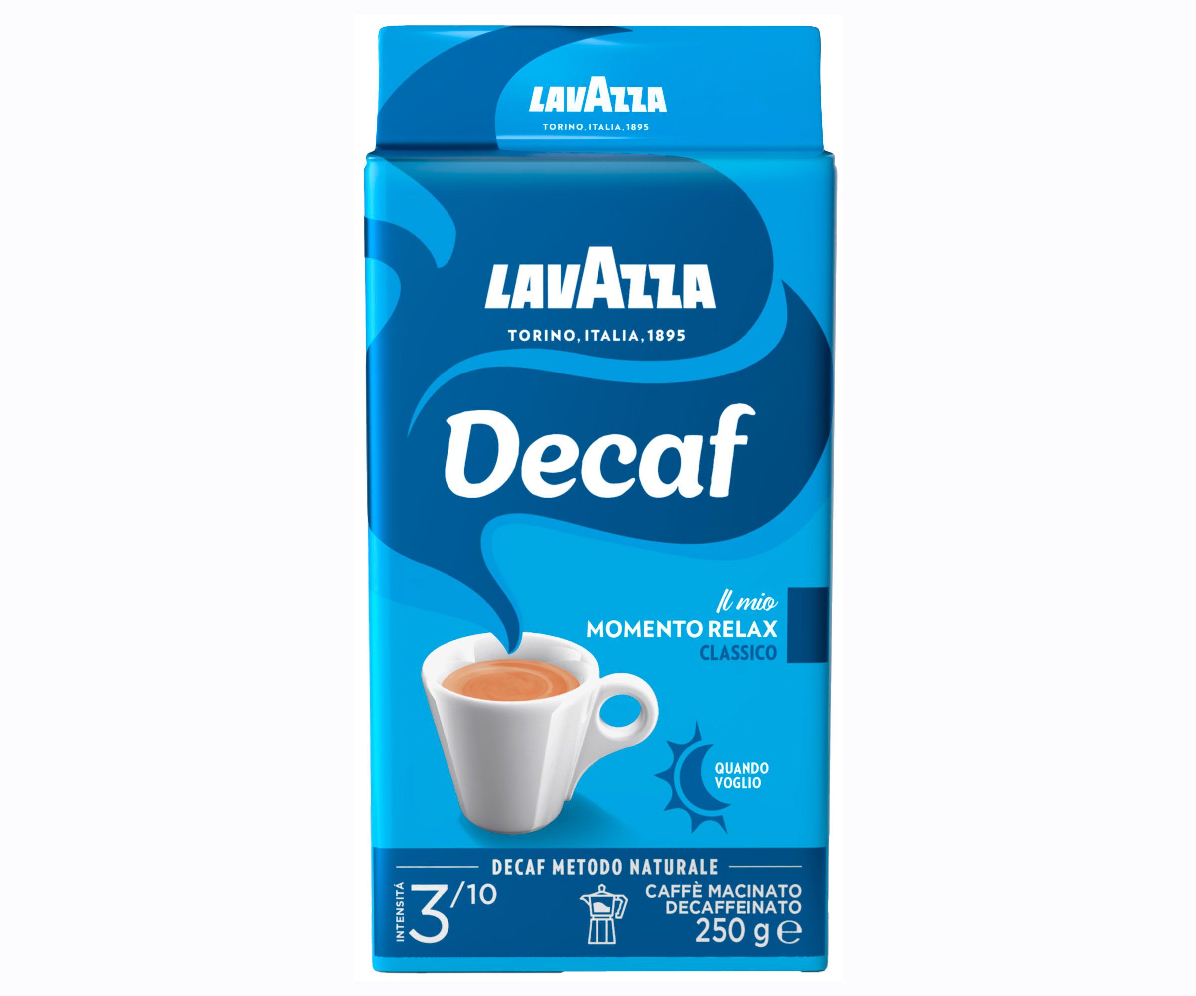 Decaffeinated Ground Coffee Lavazza 250G Package