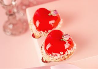 Prăjitură Inimă cu caramel