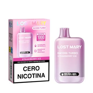 Lost Mary BM1000 Turbo Strawberry Ice Sin Nicotina