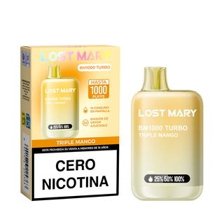 Lost Mary BM1000 Turbo Triple Mango Ice Sin Nicotina