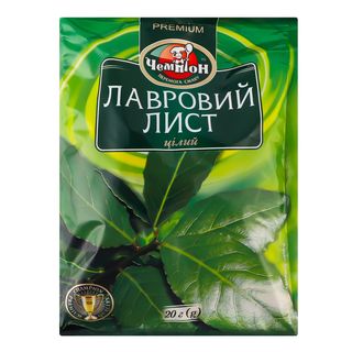 Приправа ЧЕМПІОН Лавровий лист цілий / 20г
